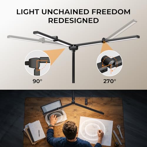 LED Desk Lamps for Home Office (Black)