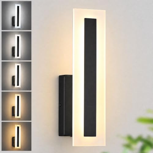 Single Hardwired Wall Sconce (Black / 1Pack)