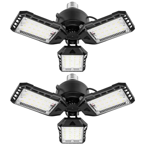 Garage Lights 6500K Shop Light with 6+1 Deformable Panels