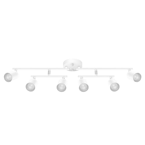 Track Lighting Fixture Ceiling (White / 29.9" 6 Light Track Light)
