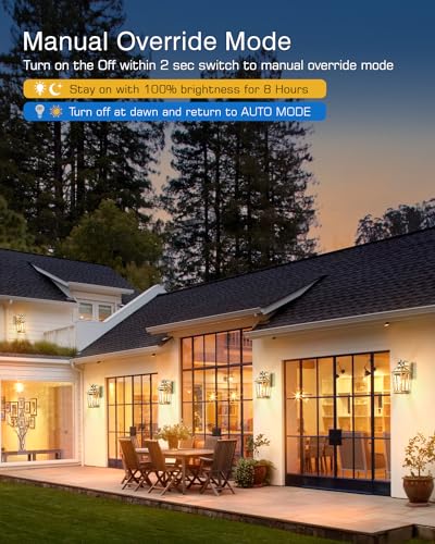 Gold Outdoor Wall Lights with Motion Sensor (Gold / Standard 1-Pack)