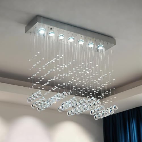 Modern Rain Drop Chandeliers for Kitchen Island Cafes Office