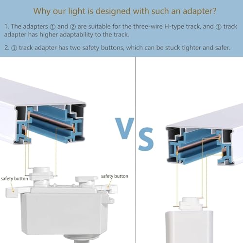 Ultra Bright H Type White Track Lighting Heads