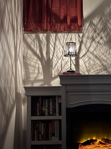 Black Metal Shadow Lamp (Cord Switch)