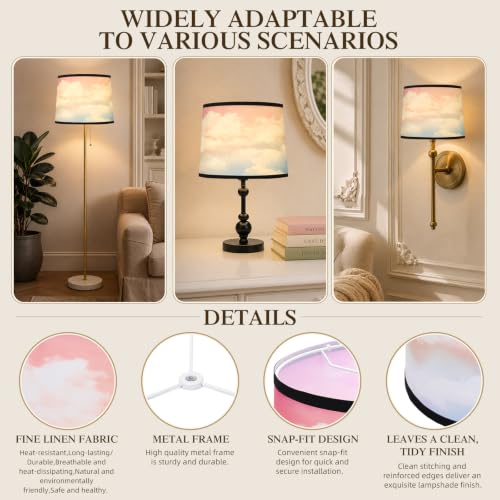 Drum Lamp Shades Set of 2 (Rainbow)