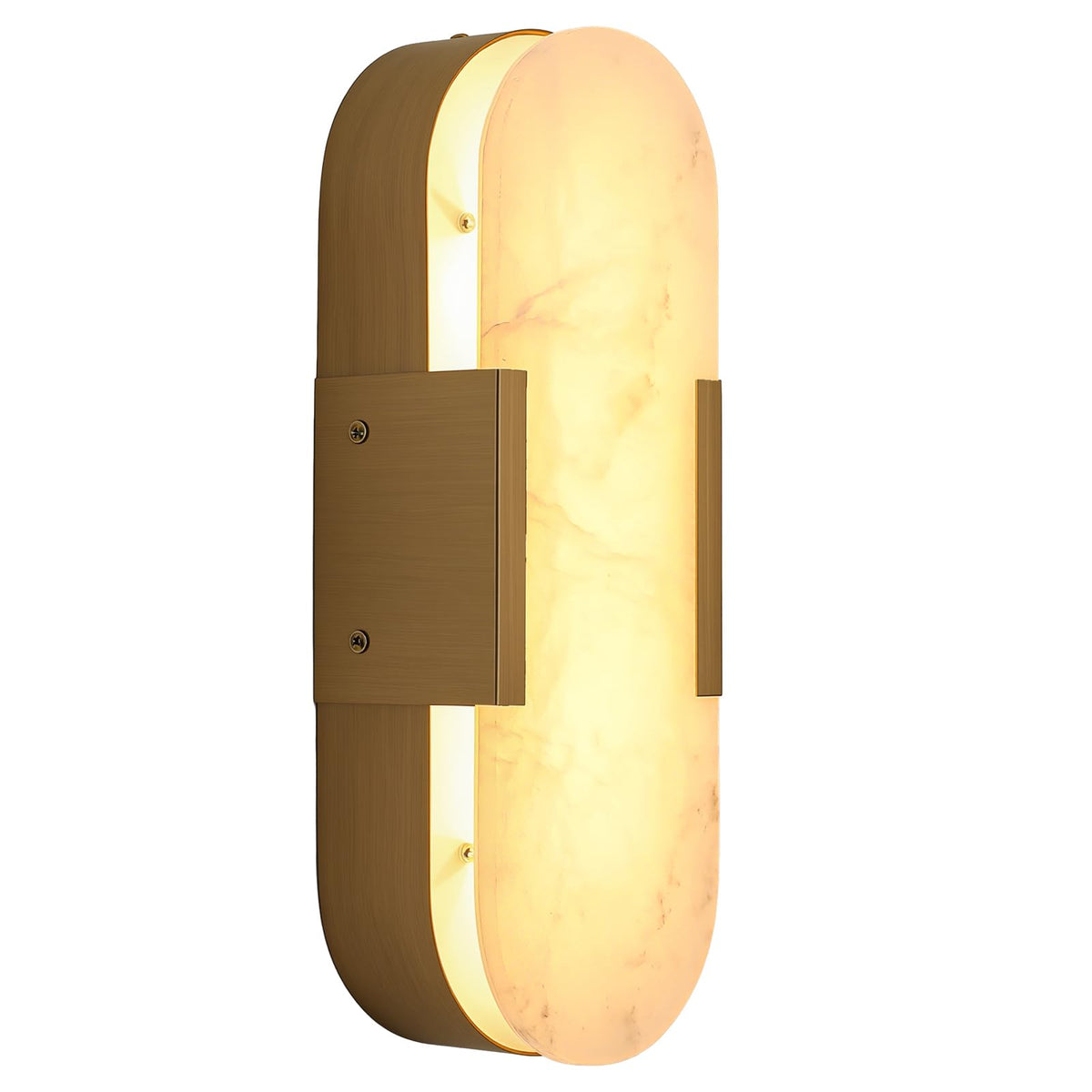 Alabaster Wall Sconces (Gold-1 Pack)