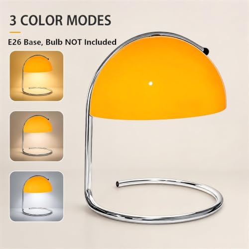 Modern Table Lamp (Orange, 8.7 Inch)
