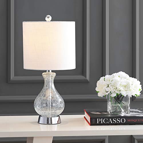 Playa Table Lamp 21" Crackled Glass and Metal
