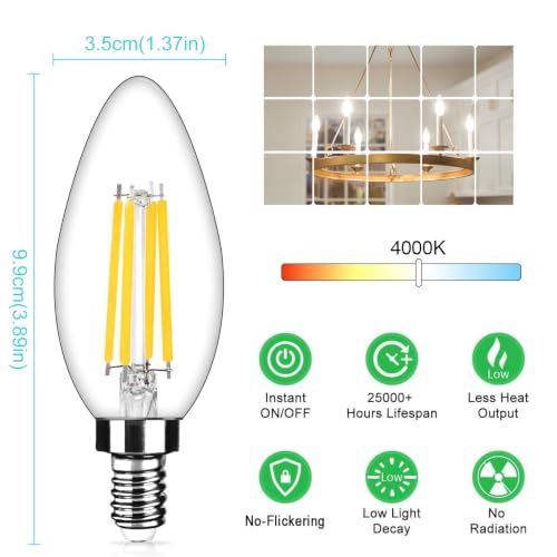 E12 LED Candelabra Light Bulbs