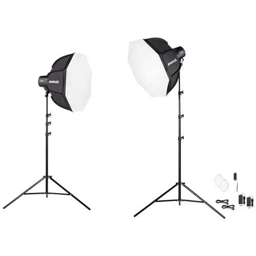 U60-B Bi-Color LED 2-Light Softbox Kit for Content Creators, Product Photography, Actor Self Tapes, and Interviews (Westcott U60-B Bi-Color LED 2-Light Softbox Kit)
