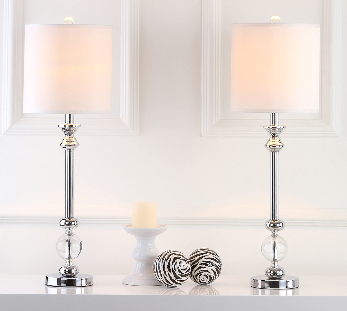 Erica Table Lamp Set of 2 (Crystal - with USB)