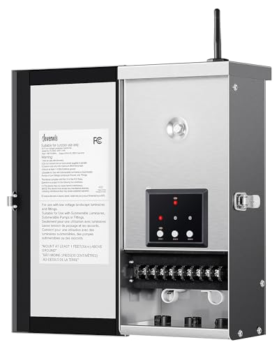 300W Wi Fi Low Voltage Landscape Transformer (WiFi-300W-Stainless Steel)