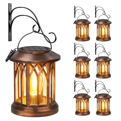Solar Lanterns Outdoor Waterproof 6 Pack (Classic Copper / 6 Pack)