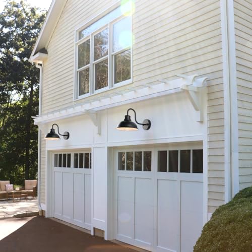 Gooseneck Barn Light Outdoor Wall Lights 8" Exterior Lighting Fixtures (8*7.75*12.75 inches)