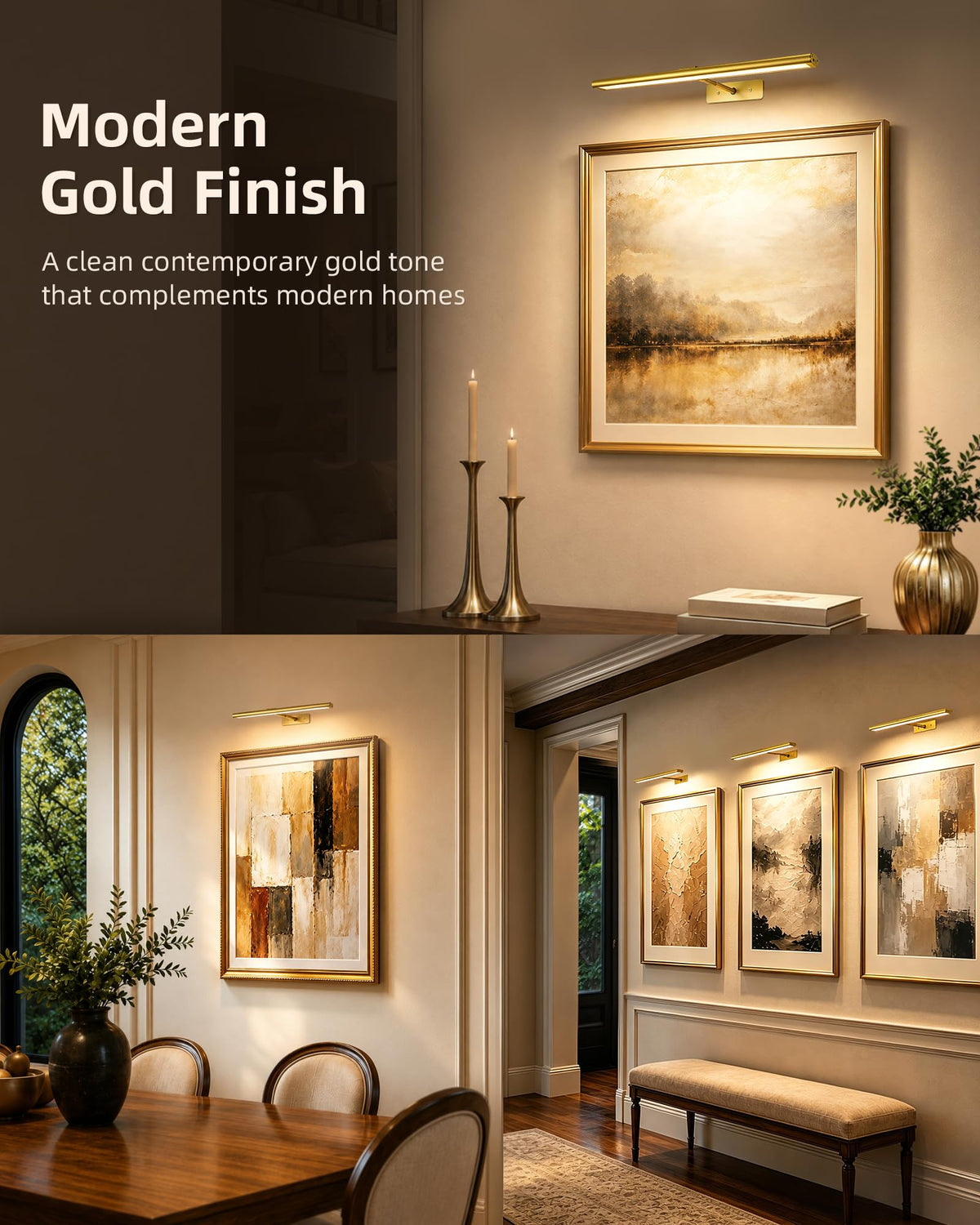 Picture Light for Wall (Gold / 16inch)