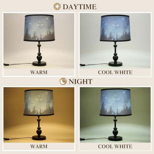Drum Lamp Shades Set of 2 (Forests-Starry Sky-2)
