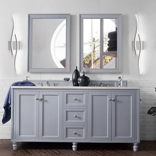 Brushed Nickel Curved 3000~6000K Bathroom Vanity Light Fixture Over Mirror (Brushed Nickel / 31.5INCH)