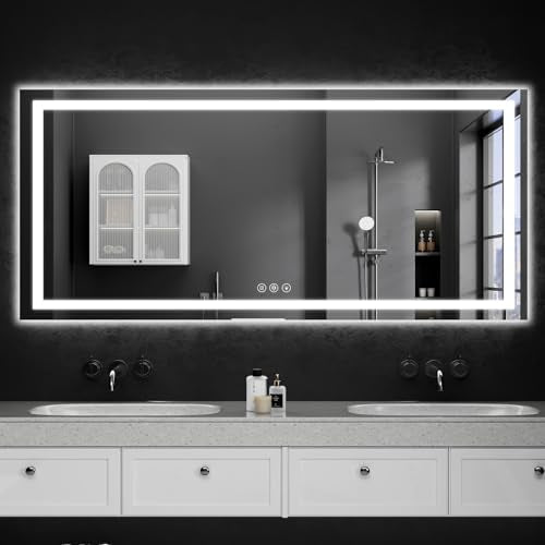 30"x60" LED Bathroom Mirror with Lights (60"L x 30"W)