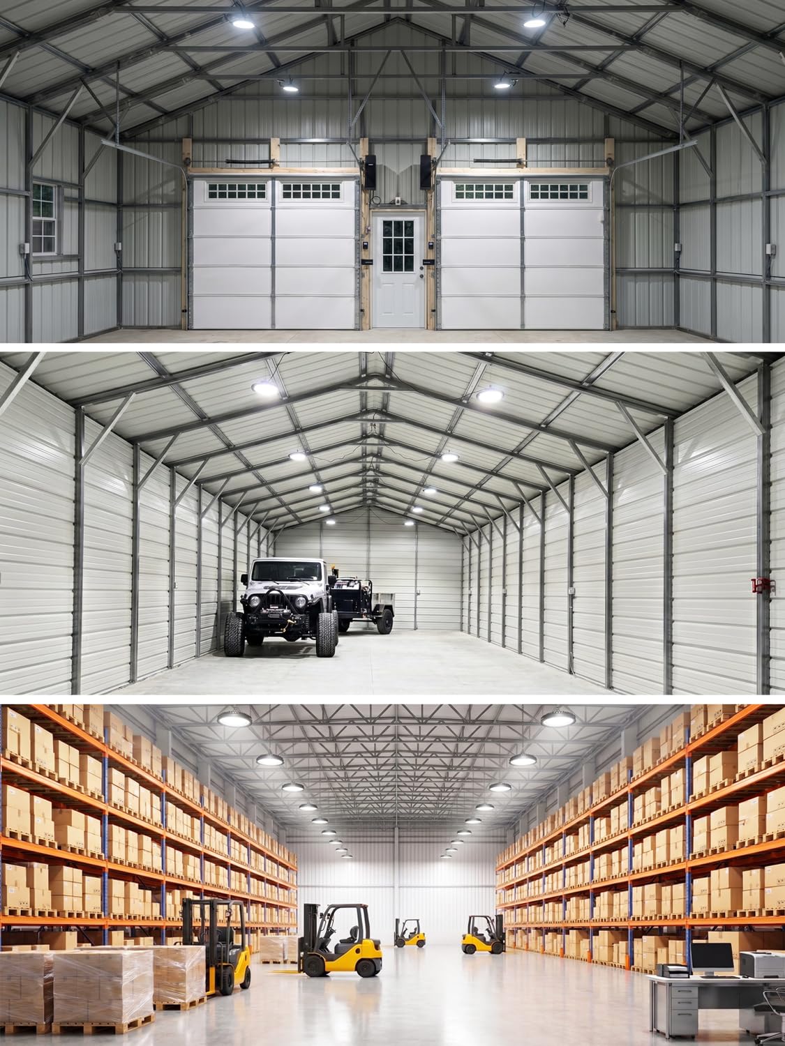 200W UFO LED High Bay Light 22500LM 5000K Commercial Grade for Shop (200W-8PACK)