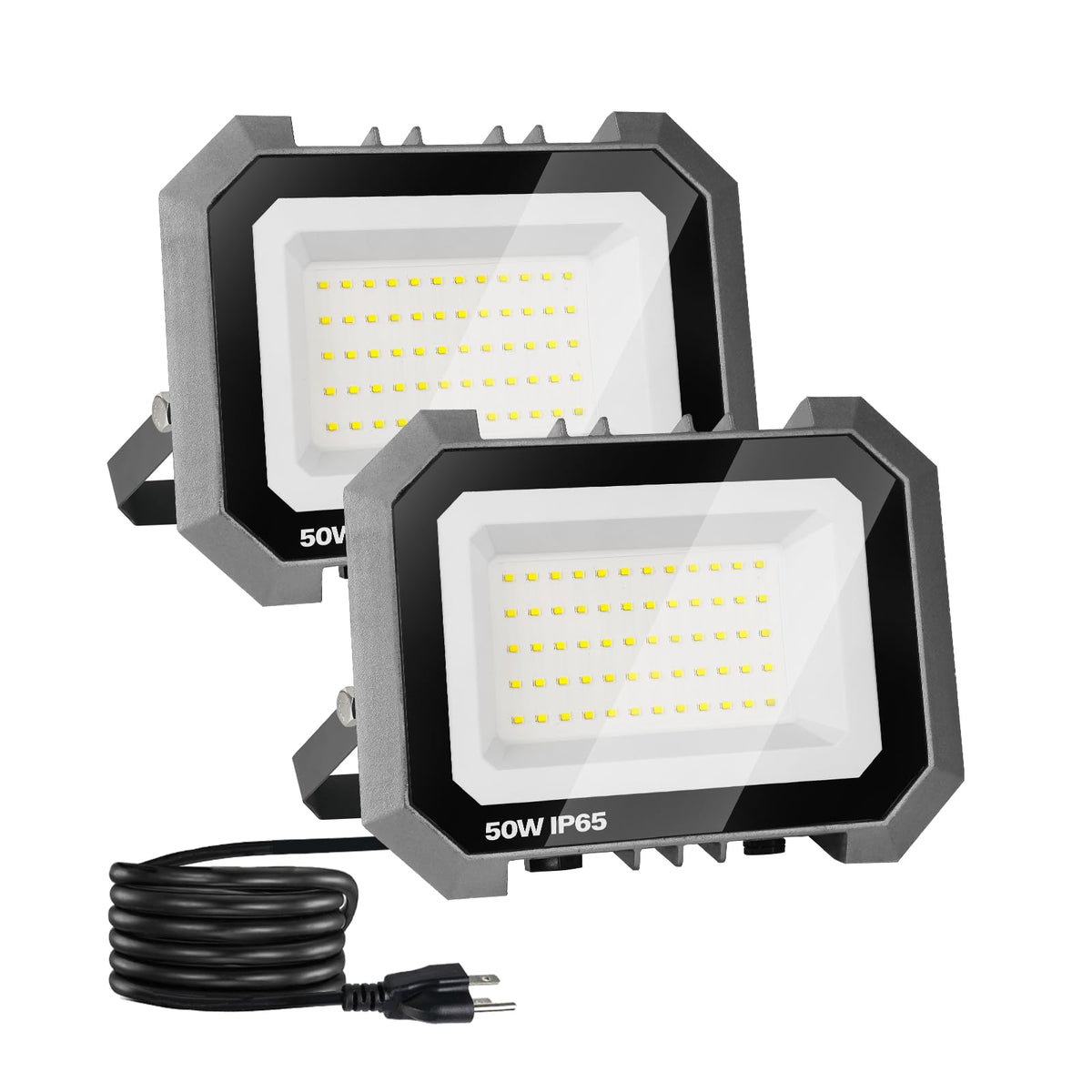2 Pack LED Flood Lights Outdoor (2 Pack-50W / 50W)