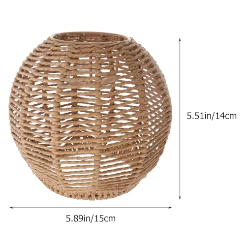Lampshade for Cover Table Lamp Rattan Lamp Pendant Light Vintage Hanging Lighter Cafe Restaurant Home Decor Retro Lampshade