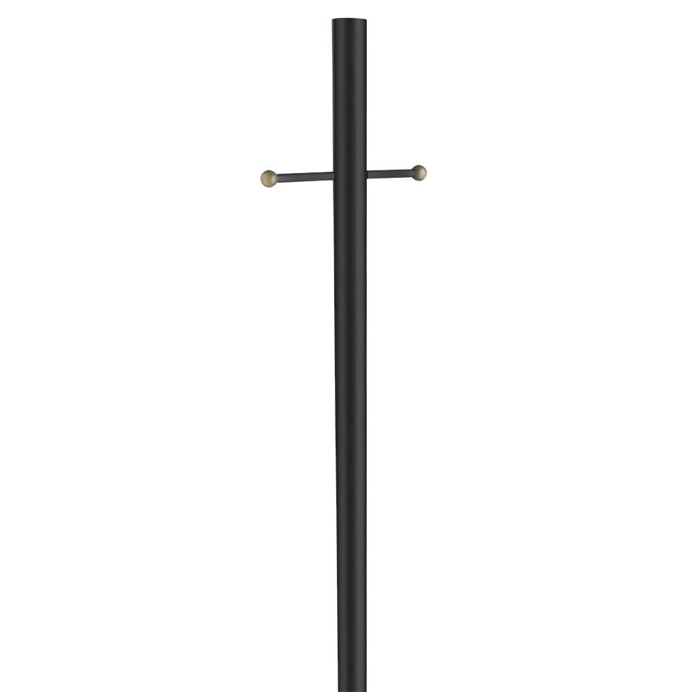 Maple Street Outdoor Post Light and Lamp Post (Black)