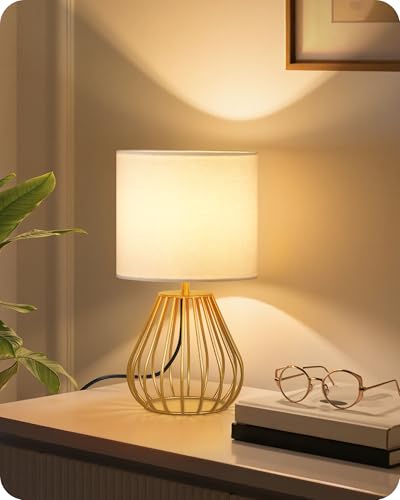 Gold Table Lamp (White + Gold)