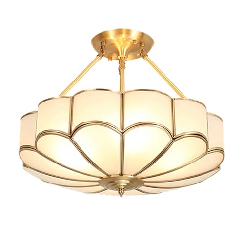 Brass Close to Ceiling Light Fixture
