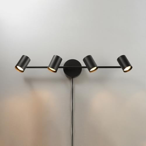26" 4 Light Matte Black Plug (Pratt (Black))