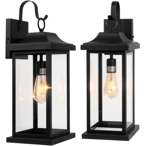 Extra Large Exterior Lighting Fixtures 21 Inch Matte Black (Black / 21 Inch)