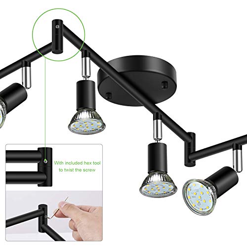 LED 6 Light Track Lighting Kit (Black / 6 Light)