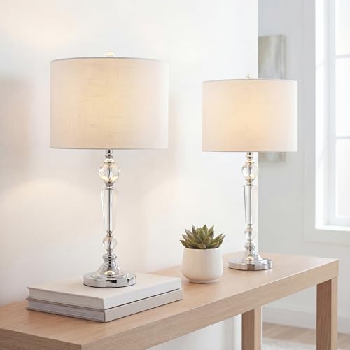 Emma 29.5" Clear Crystal Candlestick Table Lamp