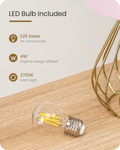 Pink and Gold Table Lamp (Pink + Gold)