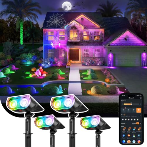 Smart Solar Spot Lights Outdoor SL5C (Multicolor / 4 pack)