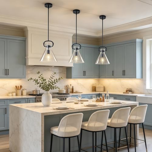 Black Glass Pendant Light 9.8" (Black / Special 1 Light)