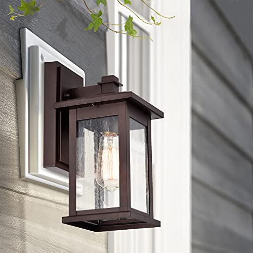 12 Inch Industrial Outdoor Wall Sconce (Bronze / 1 Pack H12")