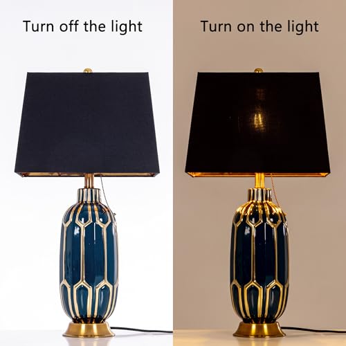 Set of 2 Rectangle Lampshade (BlackGold / 12X14X10")