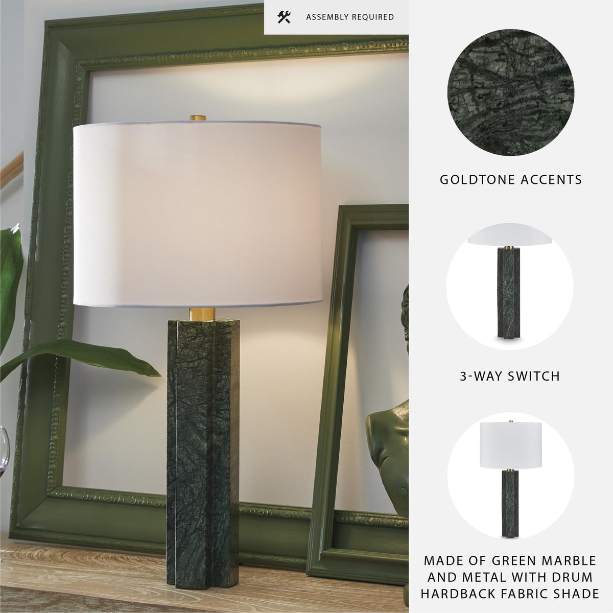 Keegan Table Lamp (Green / Table Lamp)