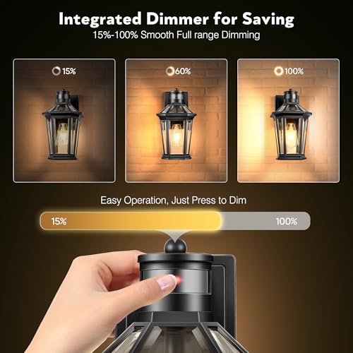Black 2 Pack Outdoor Lights for House (Black / Standard 2-Pack)