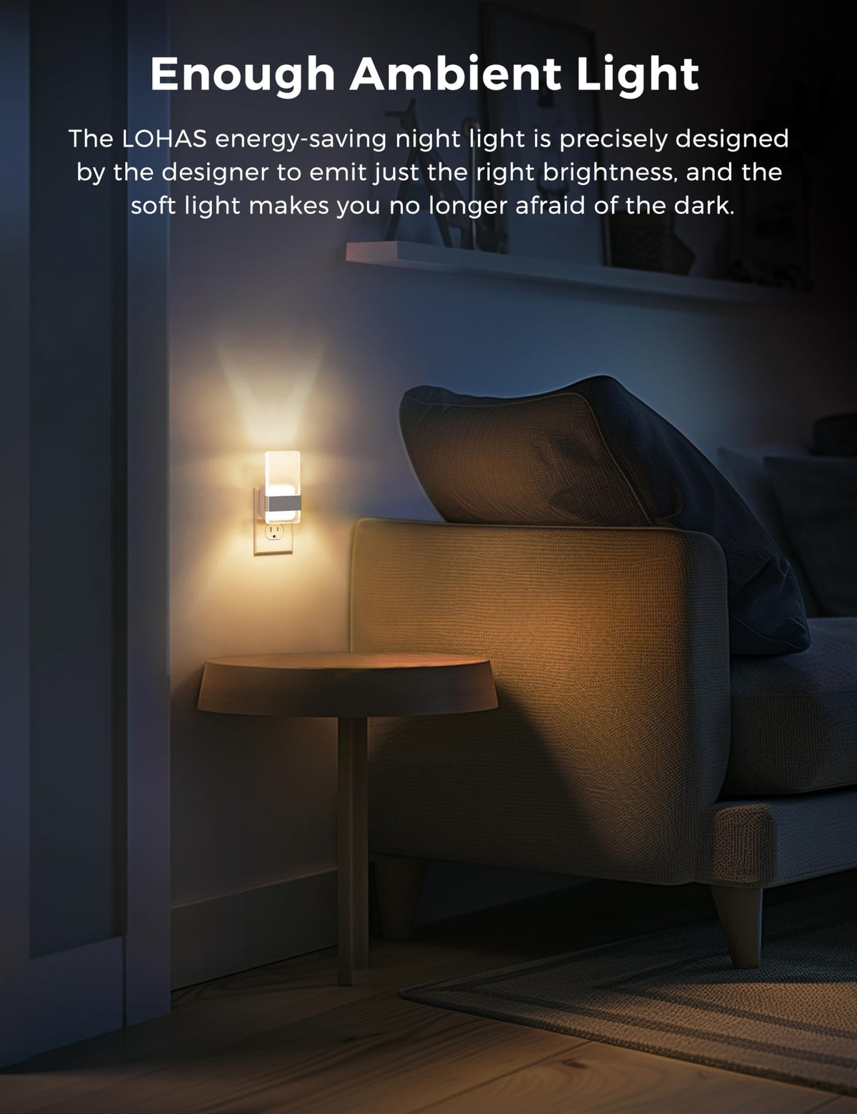 Night Light Night Lights Plug Into Wall [2 Pack] (Silver)