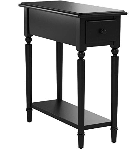 Coastal End Table (Swan Black)
