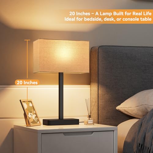 Touch Lamps for Nightstand Set of 2