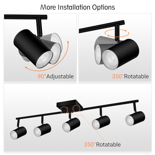 Track Lighting Kit (5 light-black)