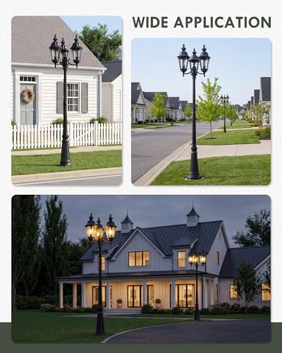 HWH 98 Inch Outdoor Lamp Post Light