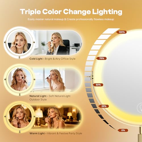 30X Makeup Mirror with Lights