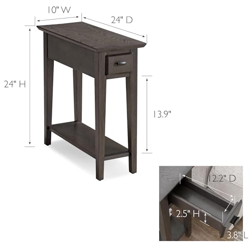 Teegan End Table (Smoke Gray)