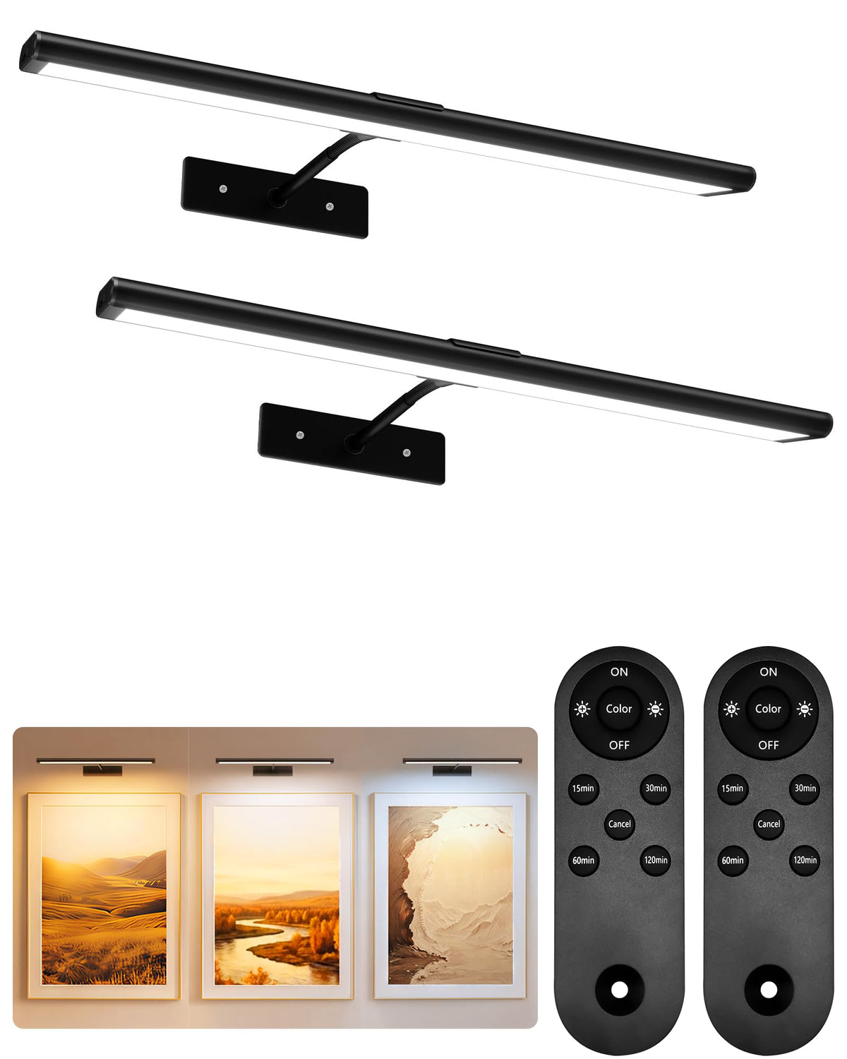 Picture Light for Wall (Black / 16inch)