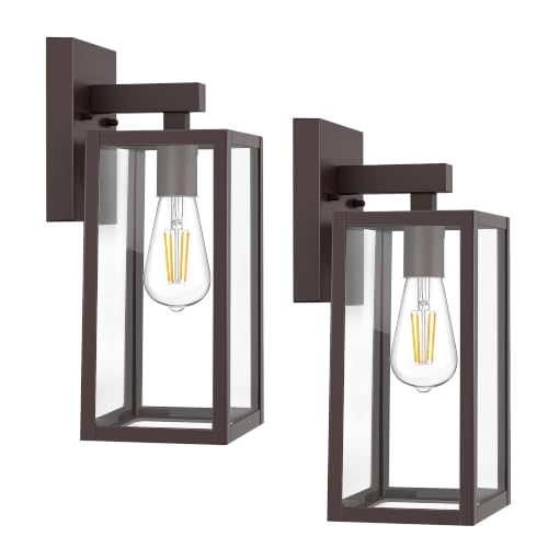 Outdoor Wall Light Fixtures (Dark Chocolate / X-Large)