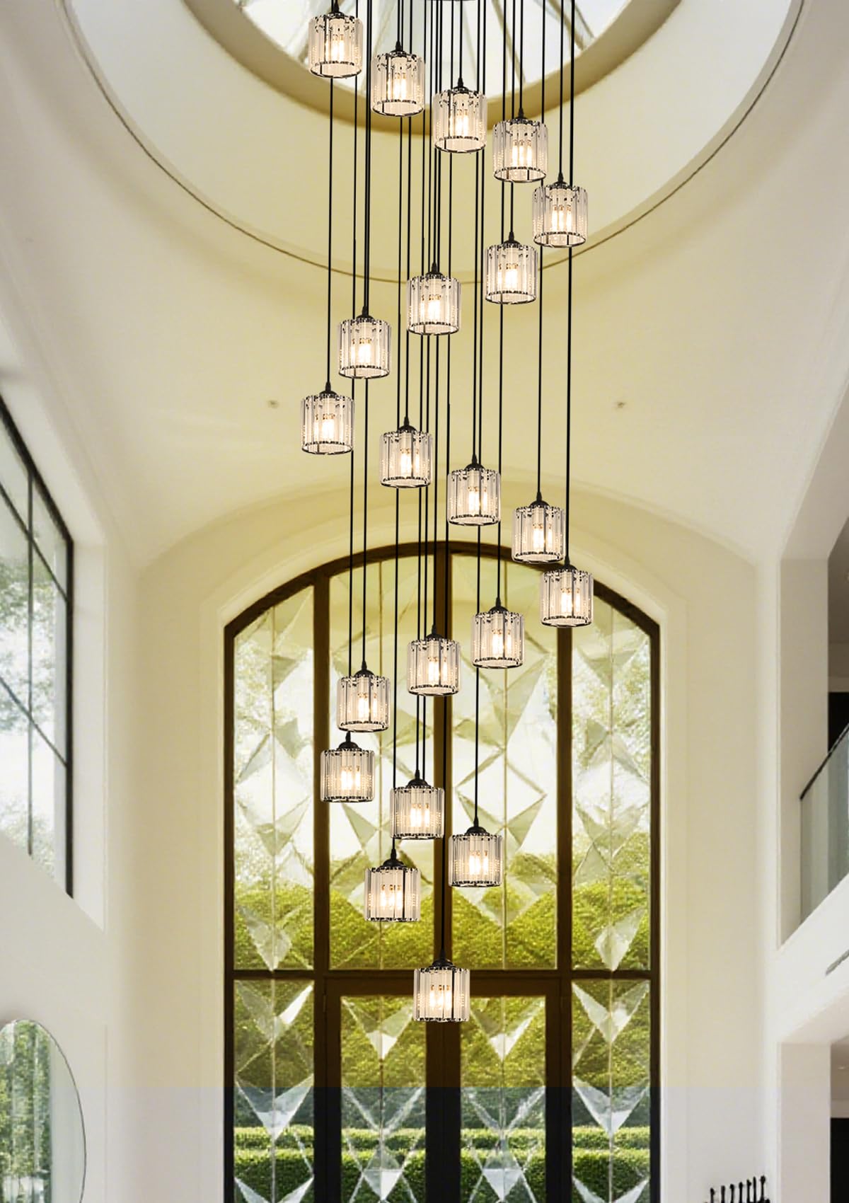 High Ceiling Chandelier 21 Lights (21 lights)