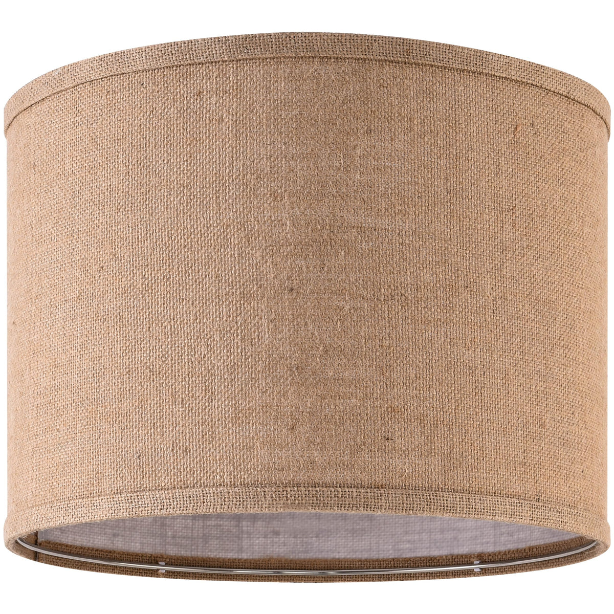 Natural Burlap Linen Lampshade Drum Lamp Shade 13``Top x 13``Bottom x 10``High (13IN Drum 1PACK / Brown-2)